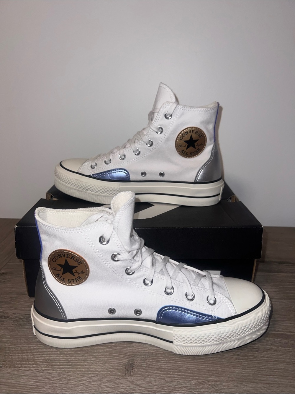 Converse White High-Top Sneakers - Picture 5 of 8